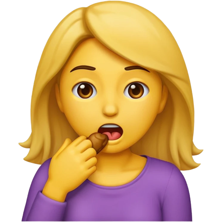 Women emoji choking herself  emoji