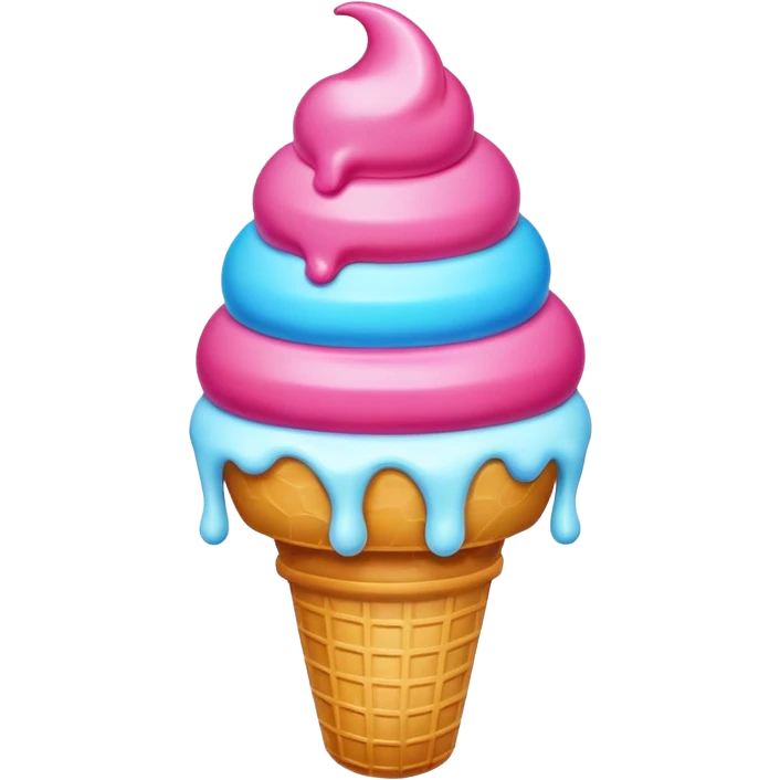 3d ice cream emoji
