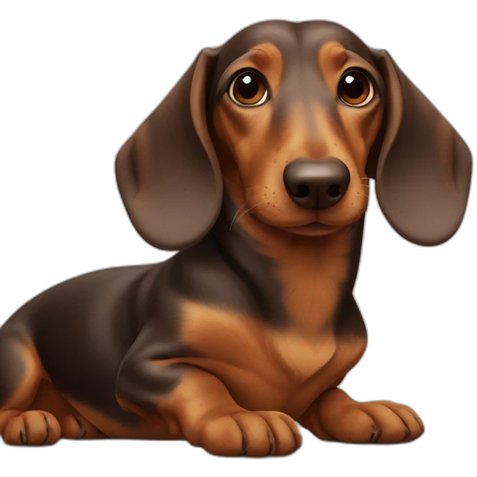 love between dachshunds emoji