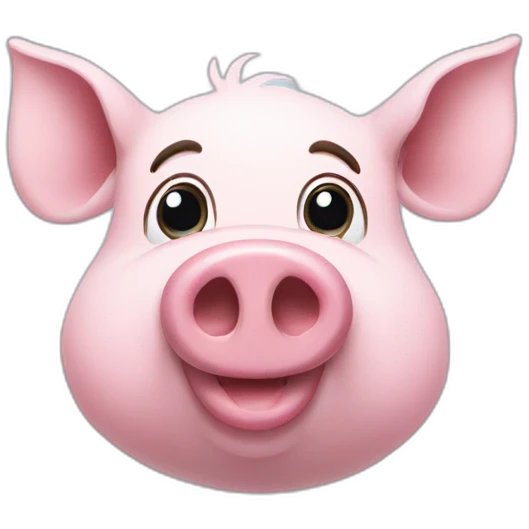 The pig is frozen emoji
