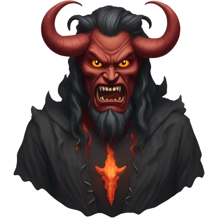 T shirt with a Picture of satan on it emoji