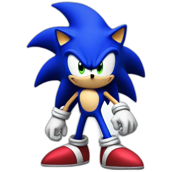 Shadow sonic emoji