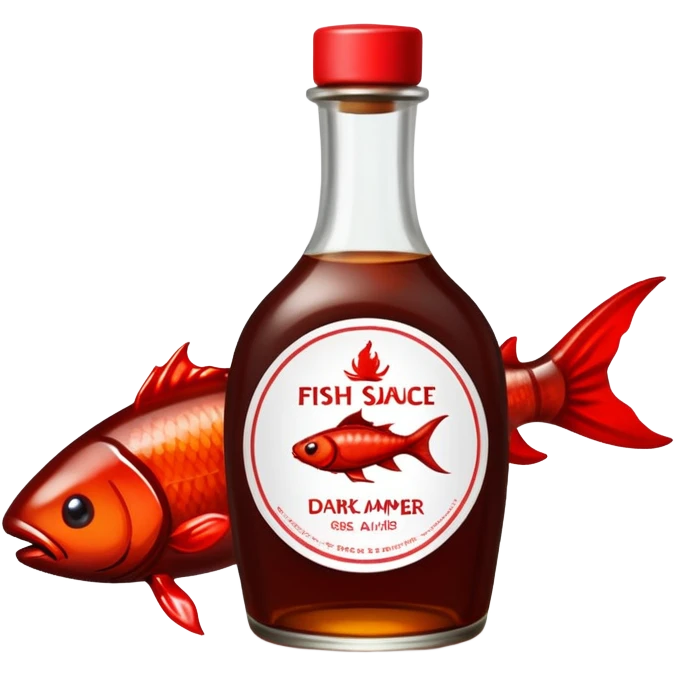 fish sauce, with chopped chili pepers  emoji
