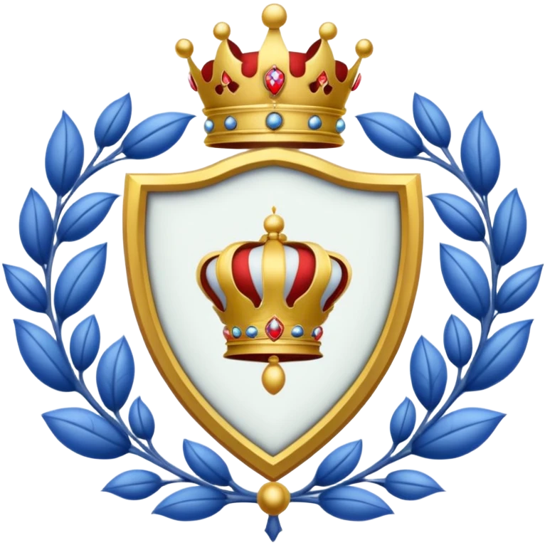 White Royal crest emoji