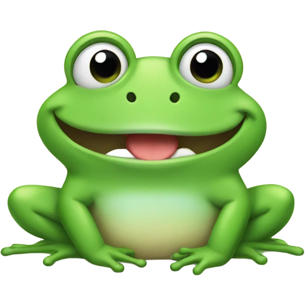 Happy frog emoji