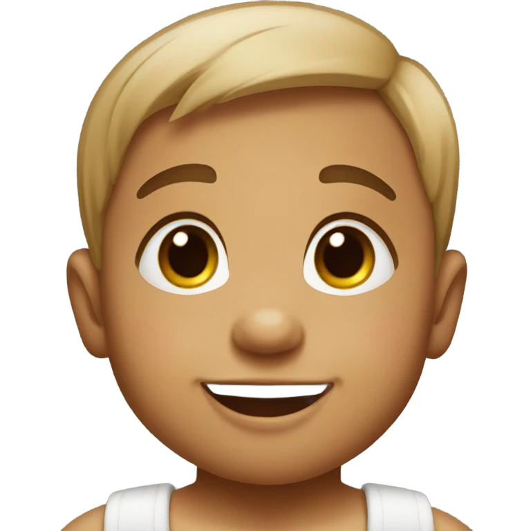 Tan baby emoji