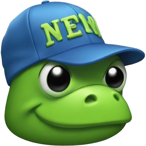 Has un sapo con gorra New York  emoji