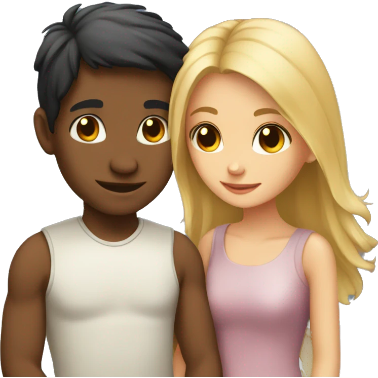 girl and boy in love emoji