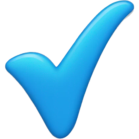 Verified Blue Tick emoji