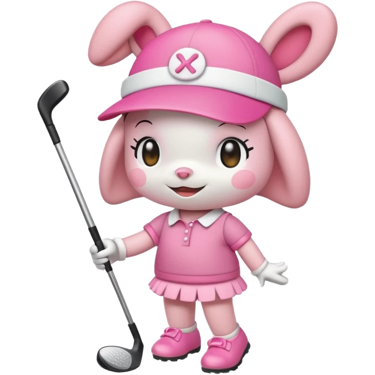 my melody golfing emoji