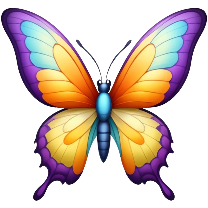 Butterfly talking emoji