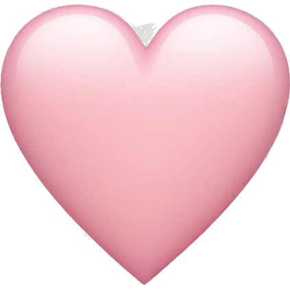 Light pink heart emoji