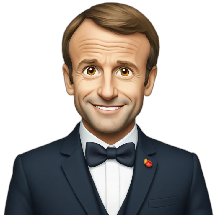 Emmanuel Macron en père noël emoji