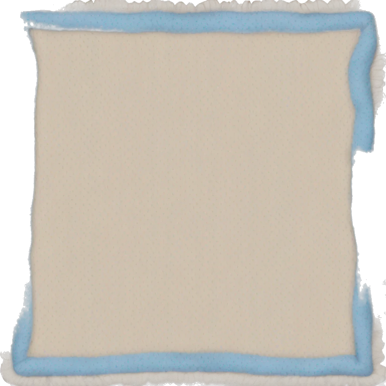 Cozy beige and light blue blanket  emoji