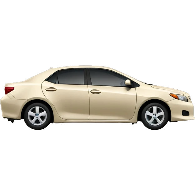 2009 beige toyota corolla emoji