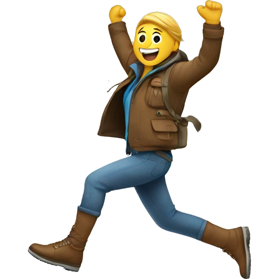 tourguide jumping for joy emoji