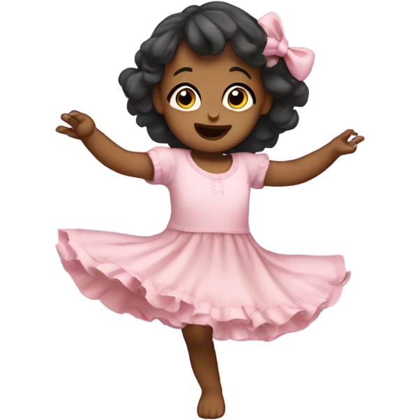 Baby girl dancing keeping parents awake emoji