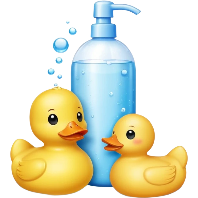 Soap and kids shampoo emoji