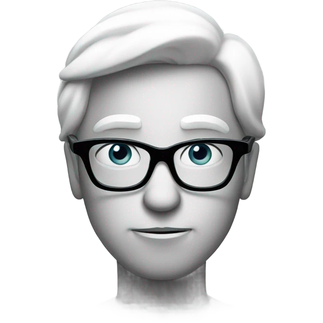 Whispering emoji with glasses emoji