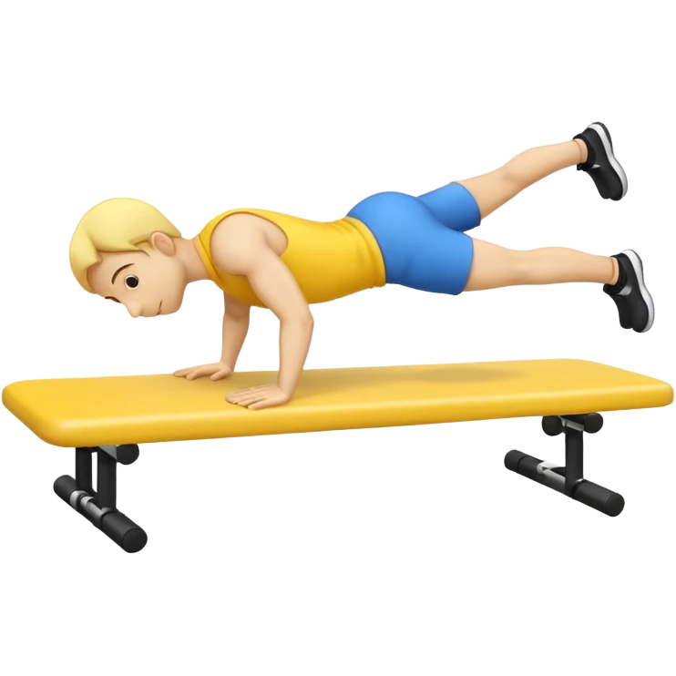 Create an emoji doing calisthenics planche emoji