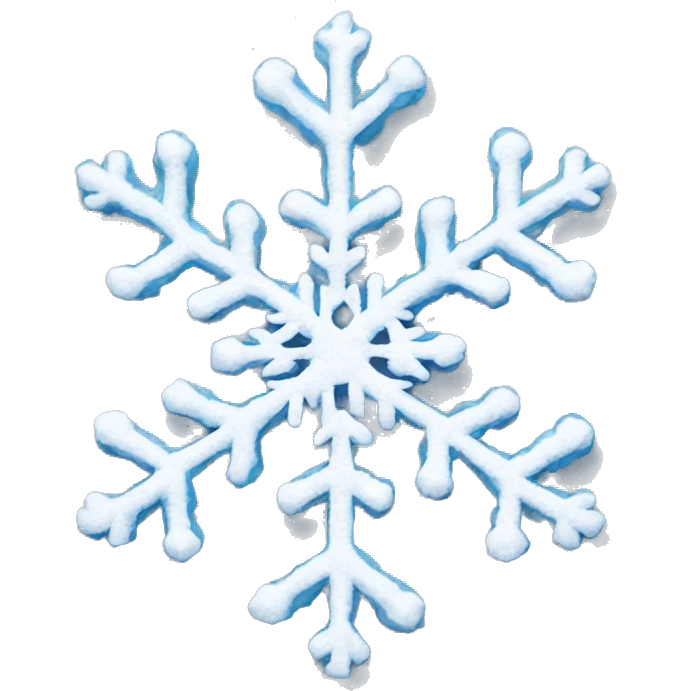snow flakes emoji