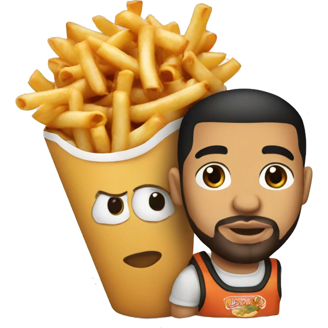poutine avec drake emoji