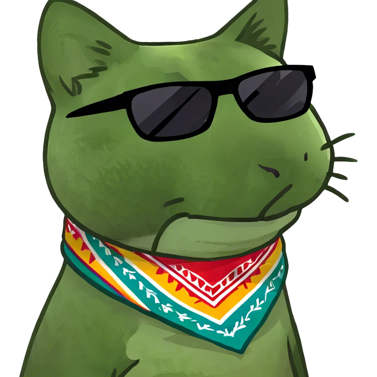 Cat with sunglasses emoji