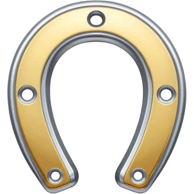 Horse shoe silver upside down  emoji
