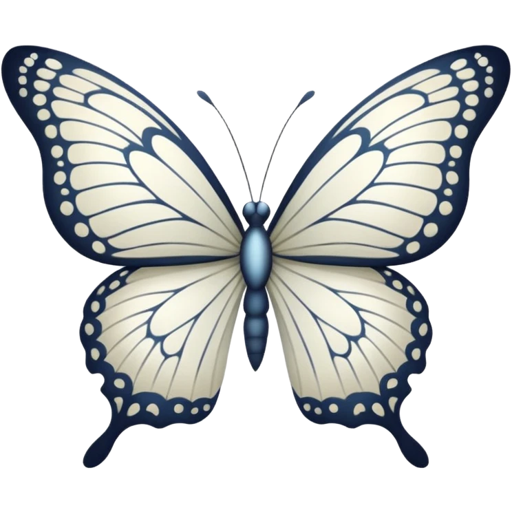 White butterfly  emoji