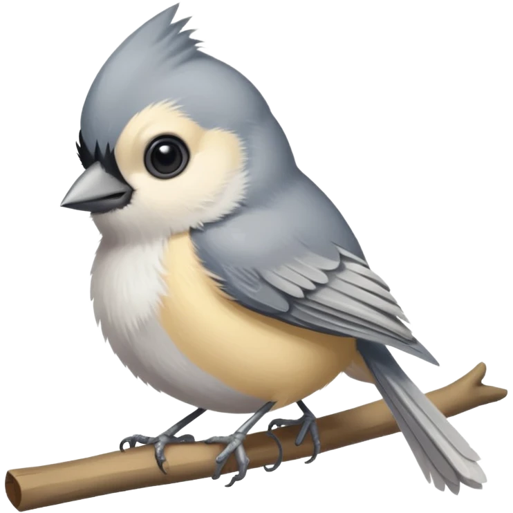 Cute titmouse emoji
