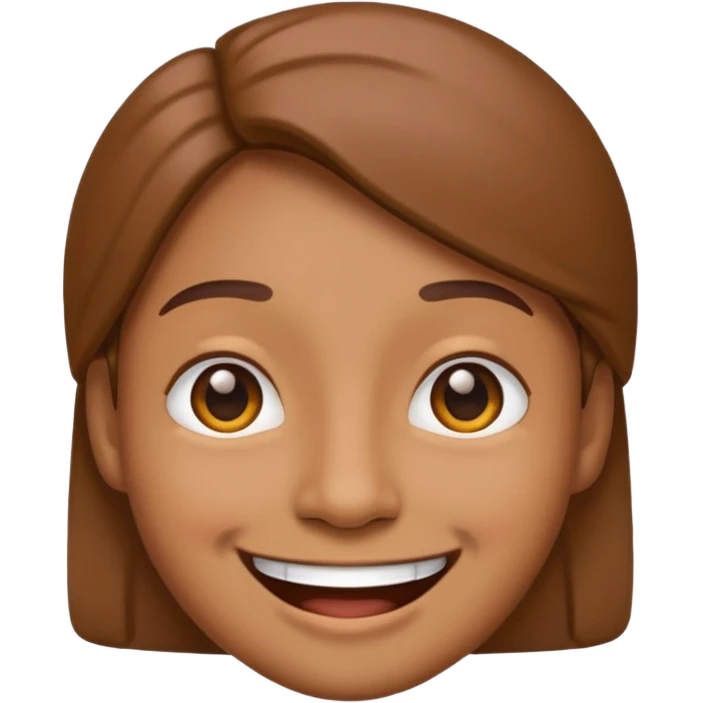 smiling face emoji medium brown skin tone emoji