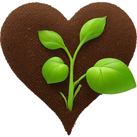 heart shape seed with Sprout emoji