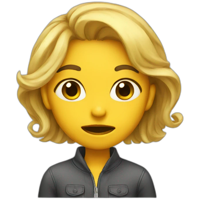 Girl who smells bad emoji