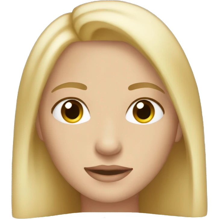 blonde,straight hair,hazel eyes,women emoji