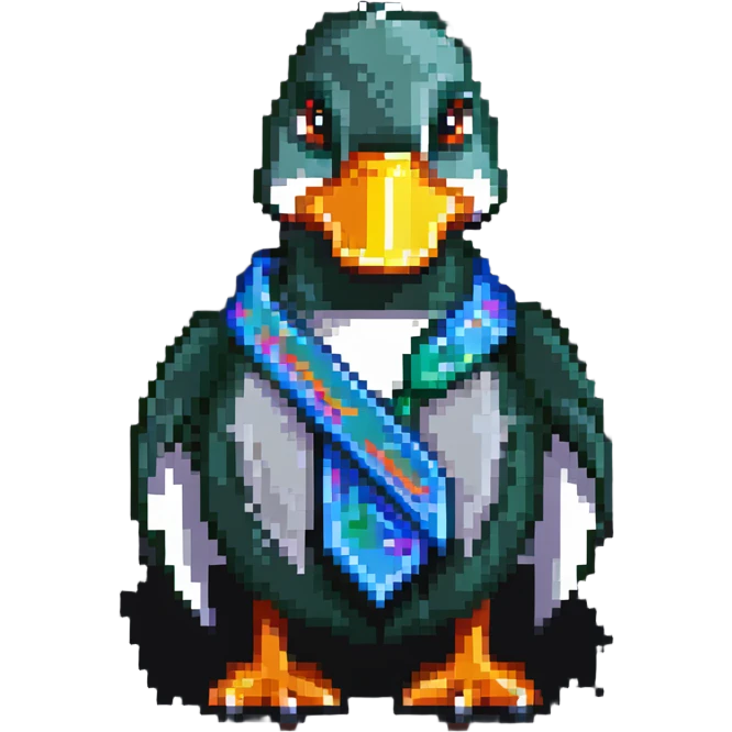 mallard duck holding duct tape emoji