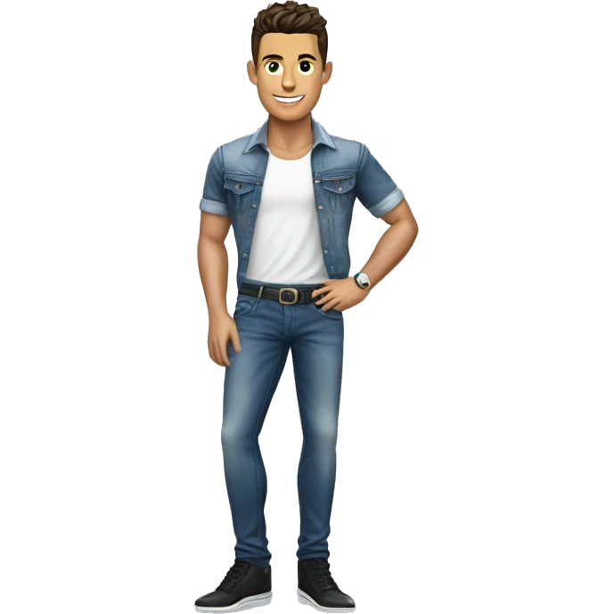 Cristiano Ronaldo in Jeans and Polo emoji