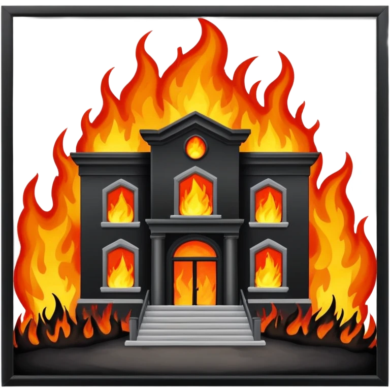 school called leaside on fire in hell emoji