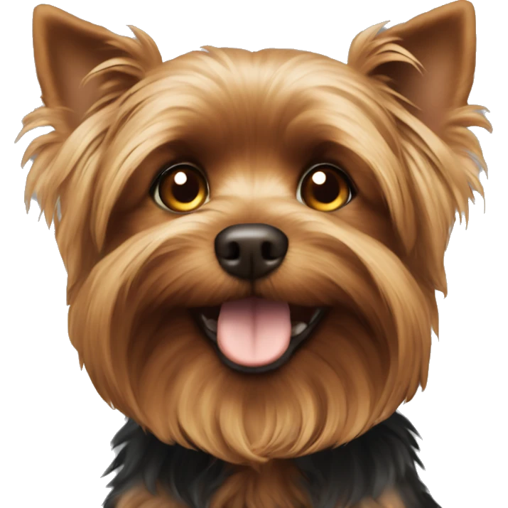 Dog  Yorkshire brown  emoji