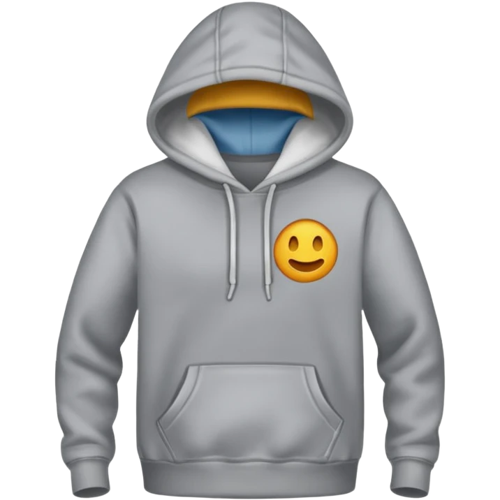 grey hoodie emoji