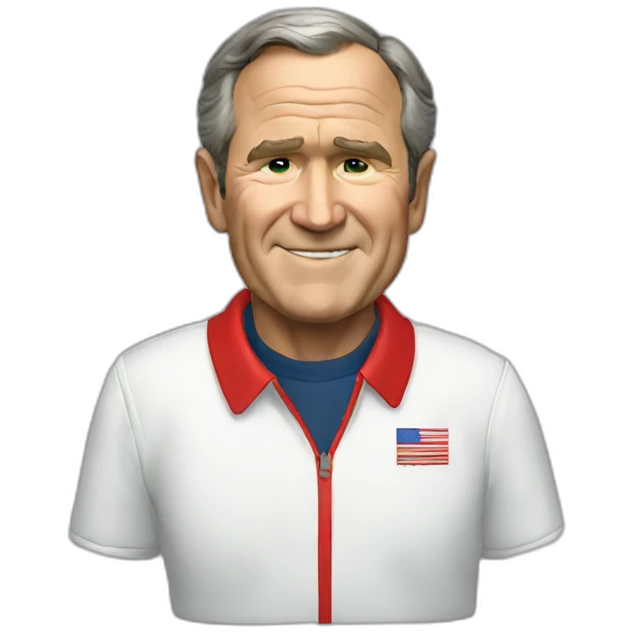 George Bush in Russia shirt emoji