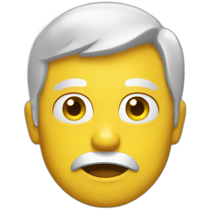 Yellow contempt face emoji emoji