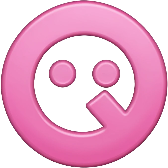 female gender symbol pink color emoji style suitable for Discord role icon emoji