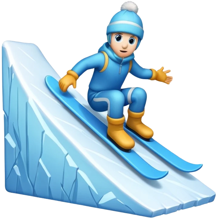 snow slope kicker emoji