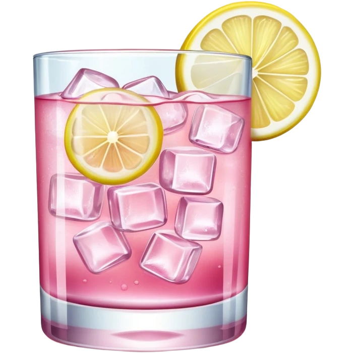 Pink gin tonic drink emoji