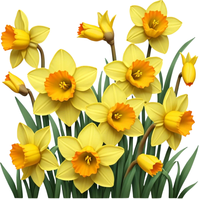 Bright yellow daffodils in full bloom with delicate brown butterflies fluttering around. Warm sunlight enhances the earthy and golden hues, creating a cozy, vintage feel. emoji
