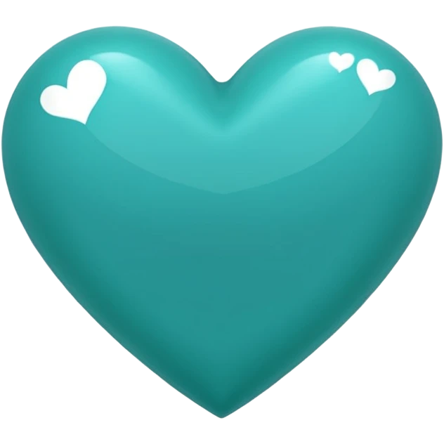 Teal heart saying 'da best'  emoji