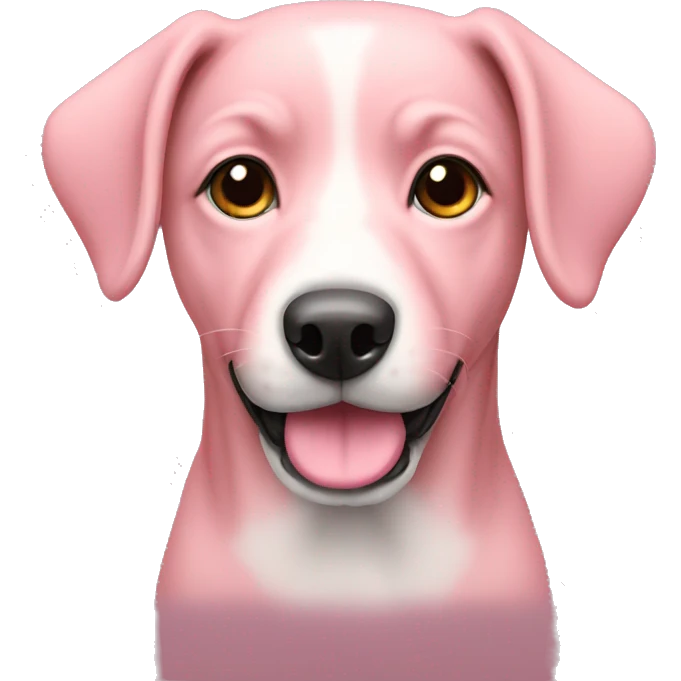 Dog pink  emoji