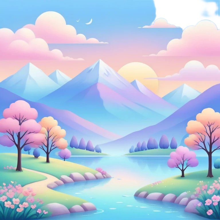 pastel scenery  emoji