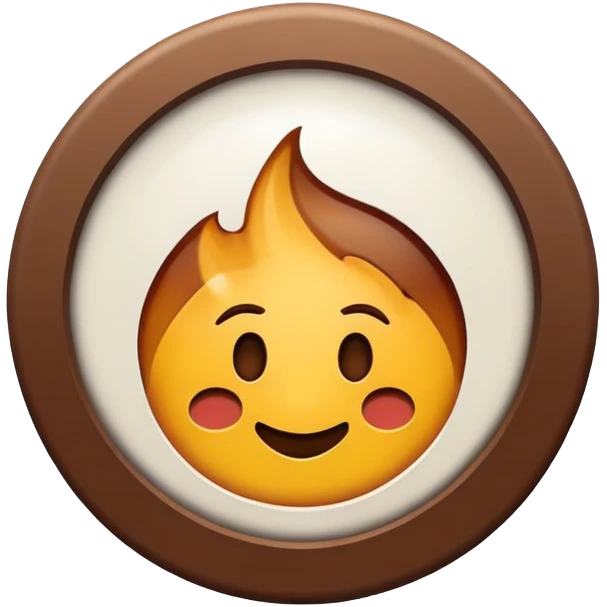 The sign with the inscription : Not in place is brown and white emoji