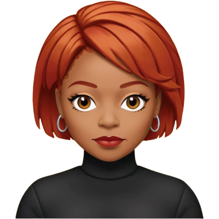 Tionne T-Boz Watkins with short red hair emoji